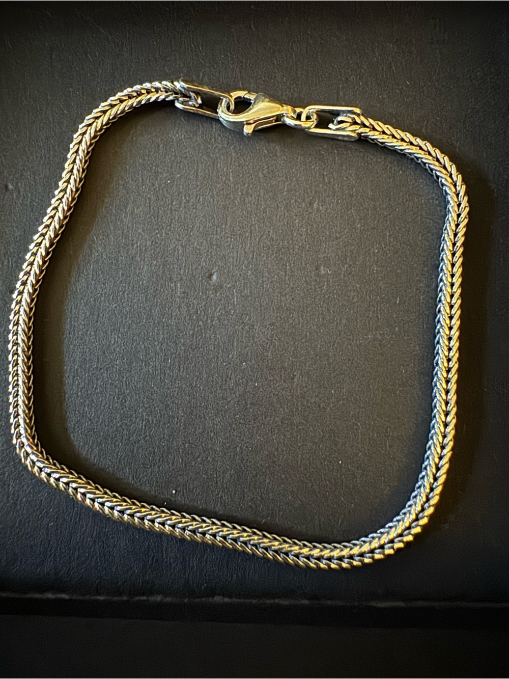 7” Foxtail link bracelet in 925 Sterling Silver!